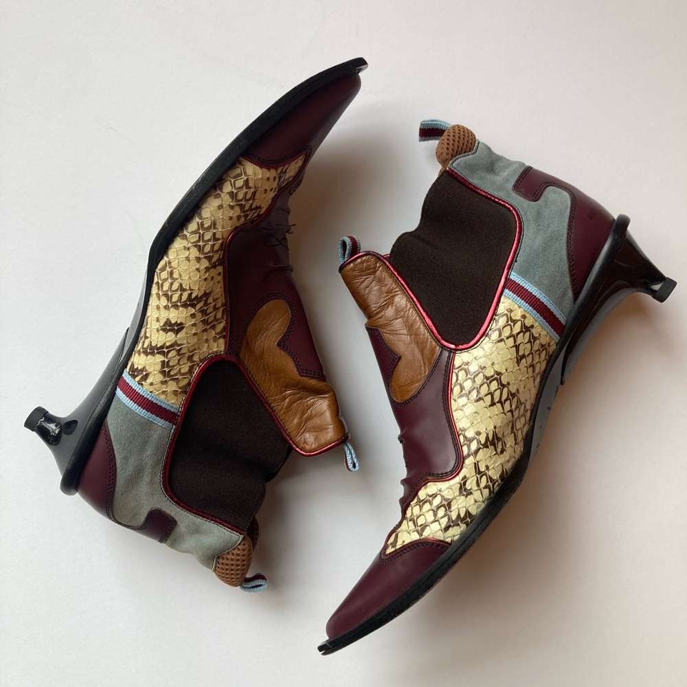 Vintage Miu Miu Kitten Heel Western Boot 7.5
